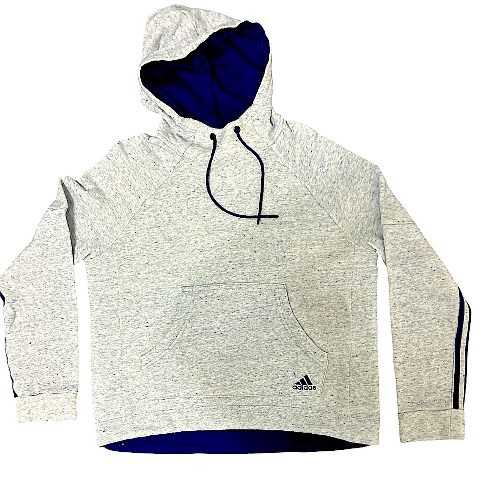 Adidas Hoodie Sweatshirt Striped Arms Size Medium